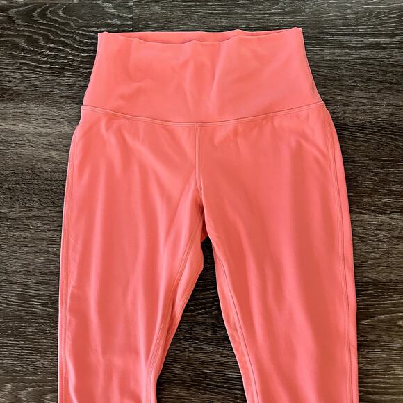 EUC Lululemon Align High-Rise Pant 28” Raspberry Cream Sz 8 Butter Soft Leggings - Picture 5 of 16